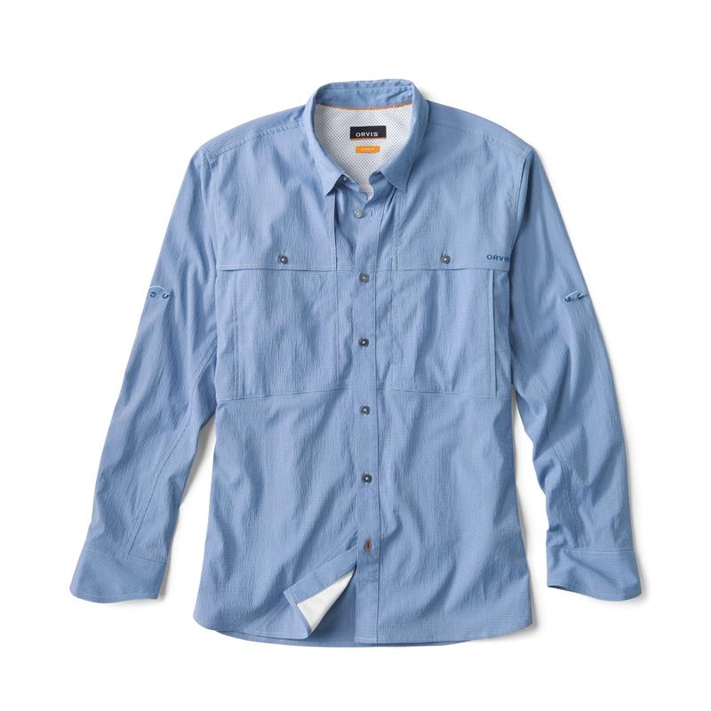Chemise Manches Longues Homme Orvis Open Air Caster L/S Solid - Blue Fog