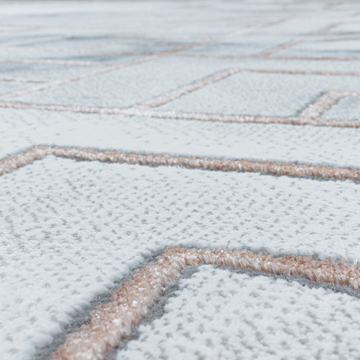 Modern vloerkleed - Marble Pattern Grijs/Bruin | Topper