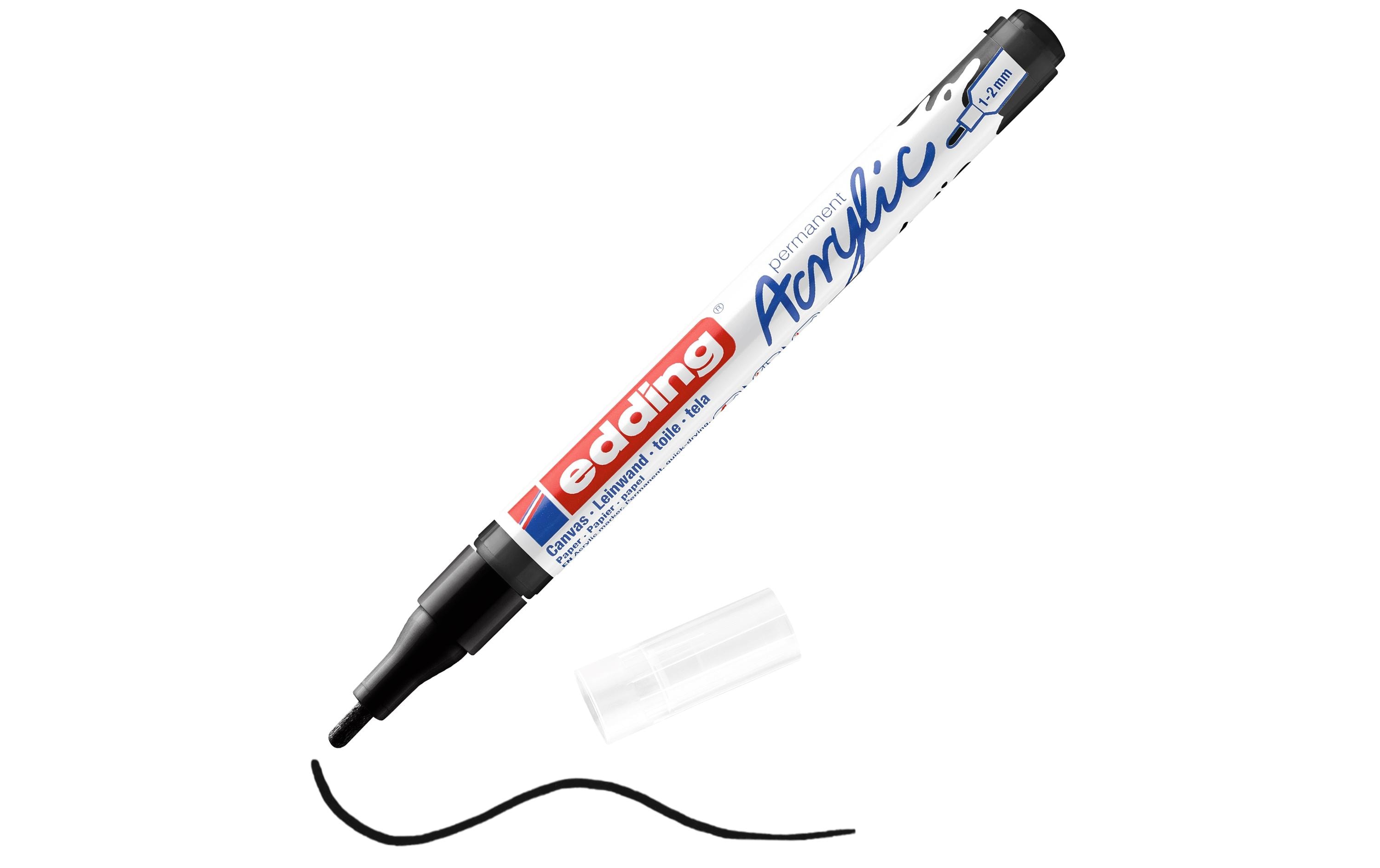 Acrylmarker 5300 Fein, SchwarzSchnelltrocknende Acrylstifte