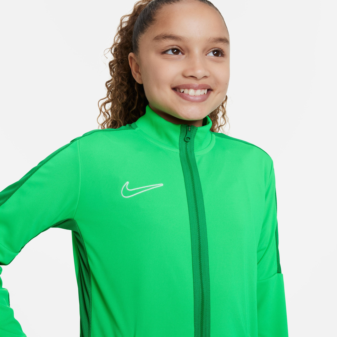 Nike Dri-FIT Academy 23 Trainingsjack Full-Zip Kids Groen Wit