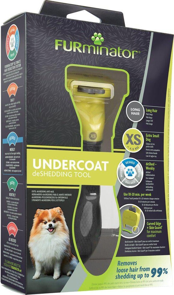 Furminator - Undercoat Deshedding Kam - Langhåret Hunde - Xs