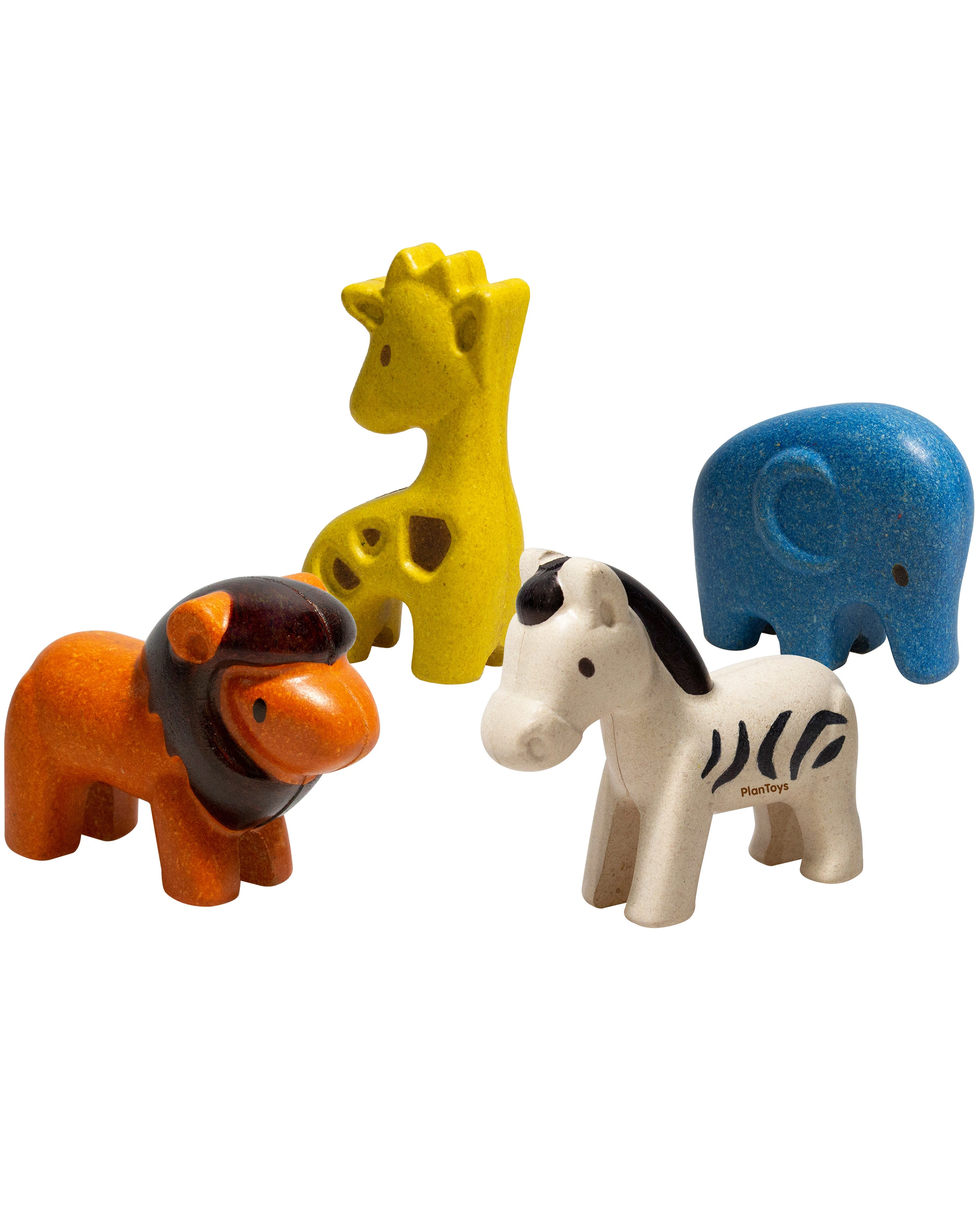 Holz-Spielfiguren WILDE TIERE 4-teilig