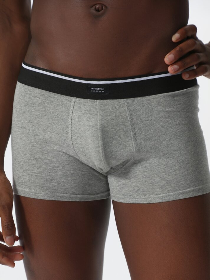 Pacote com 7 cuecas boxer lisas - Cáqui