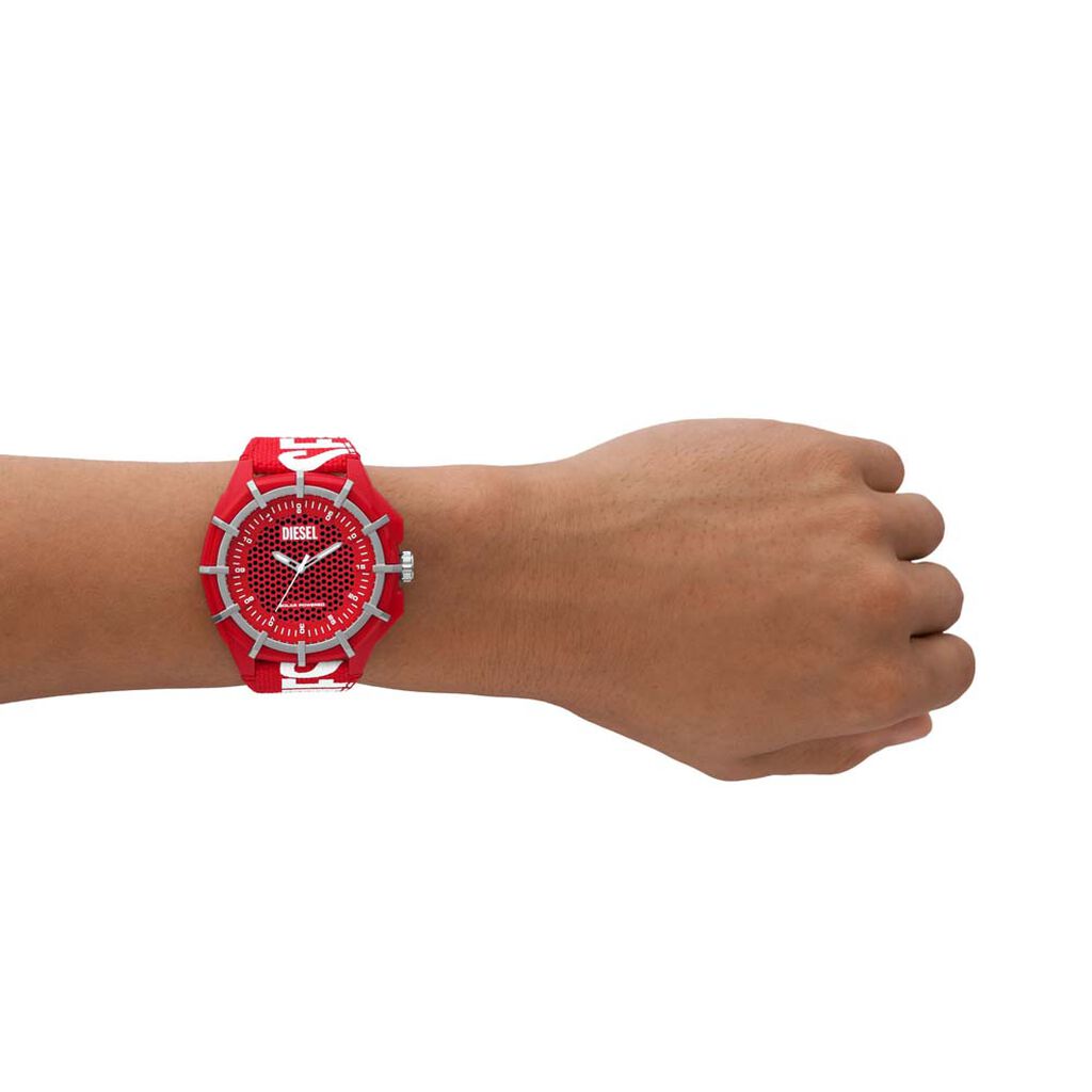 Montre Diesel Fossil Framed Rouge