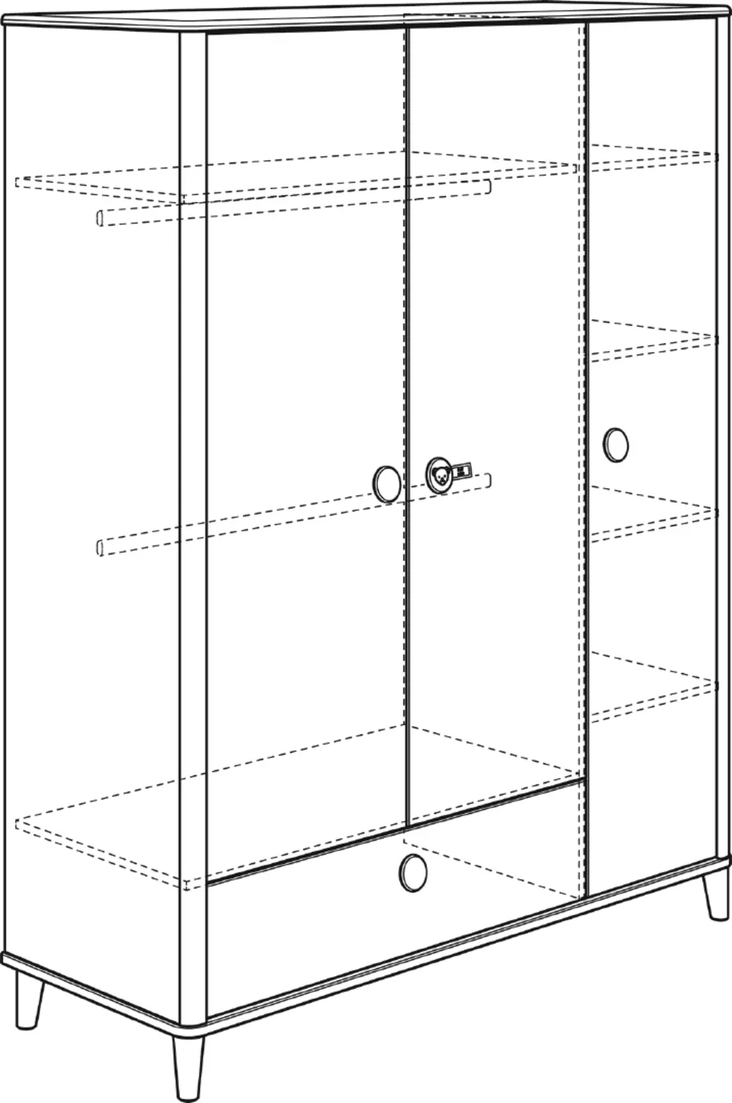 Kleiderschrank Lotte & Fynn 162 x 202 cm