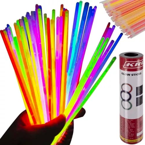 100 stk - Selvlysende Glowsticks – Armbånd