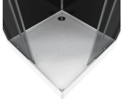 Complete douche Aurlane Club 90 x 90 x 215 cm mat zilver