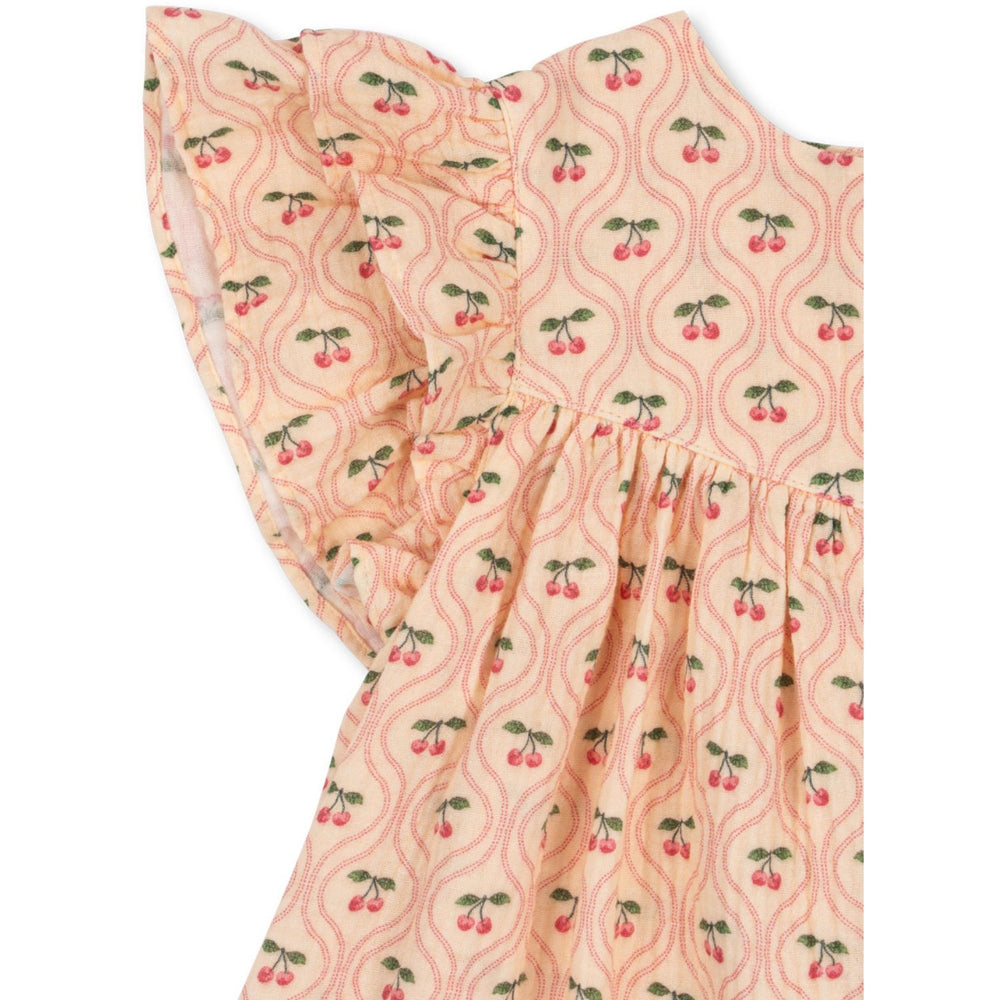Køb Konges Sløjd Cherry Pink Motif Coco Kjole GOTS