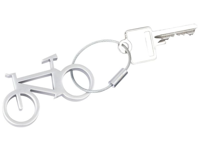 Troika Schlüsselanhänger Fahrrad Drahtesel Silber Flaschenöffner mit Schlüsselring Drahtesel