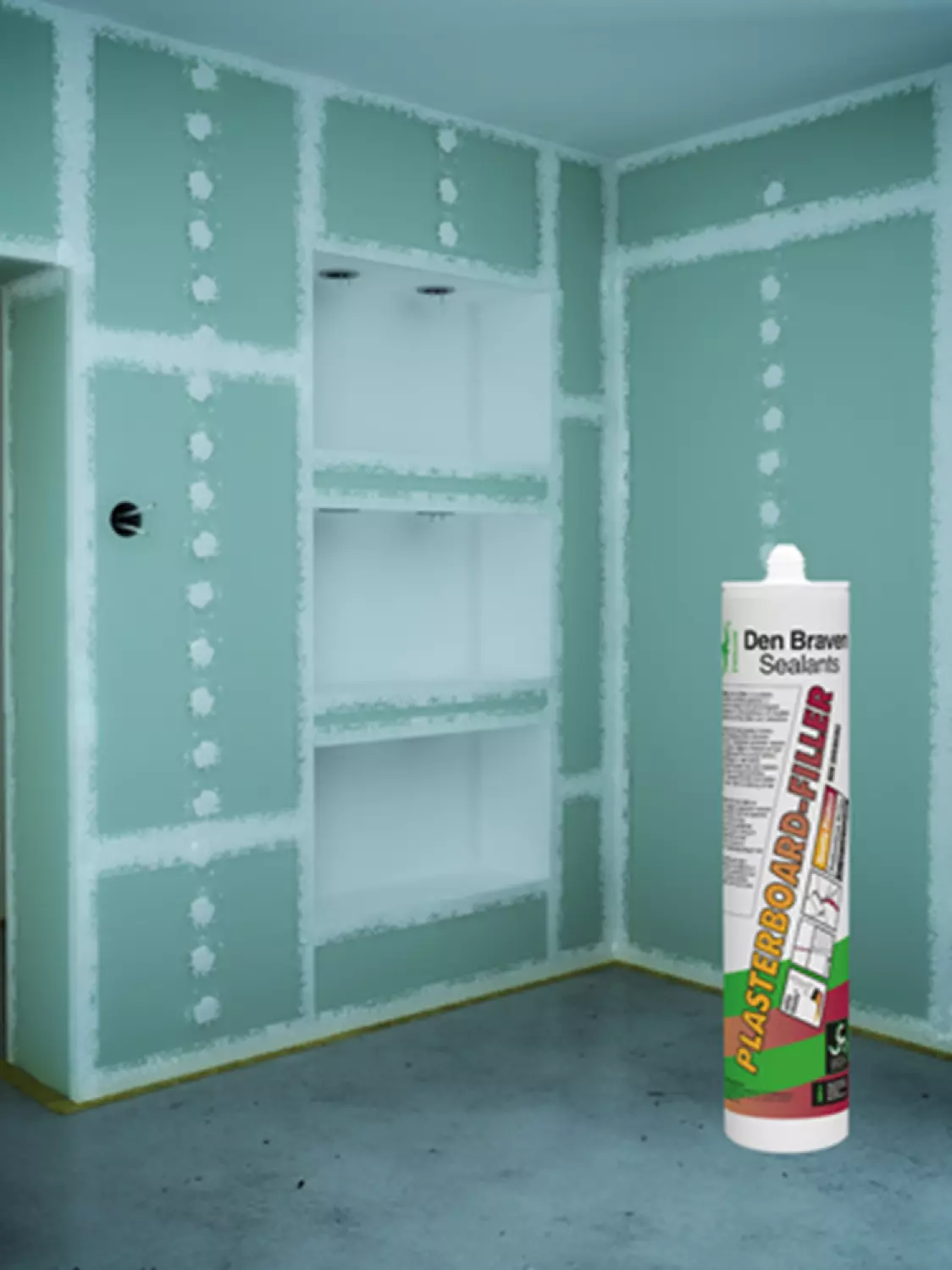 Zwaluw Den Braven 11221202 Plasterboard Filler Vulpasta - Wit - 310ml