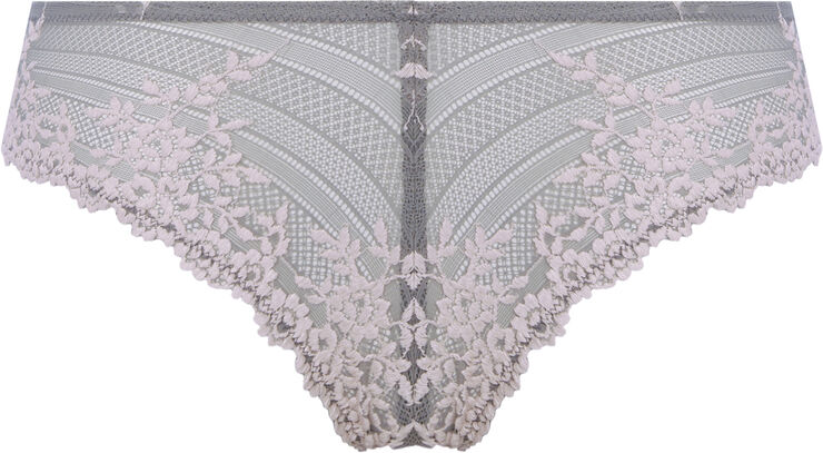 Wacoal EMBRACE LACE TANGA Smoke/crystal pink
