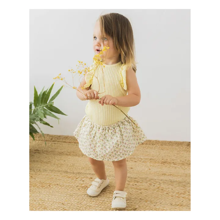 Búho Jupe-Bloomer Gaze de Coton Bio Provence | Ecru