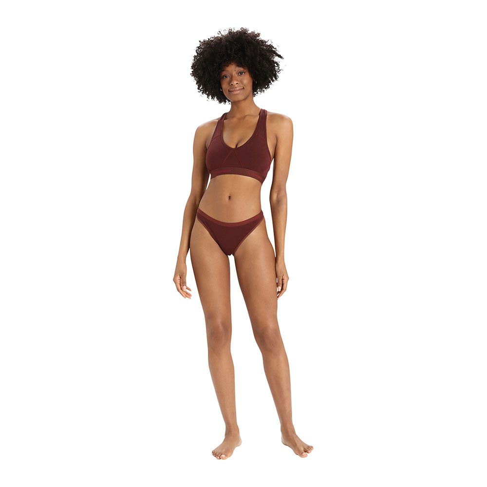 Icebreaker SPRITE - Brassière Femme espresso