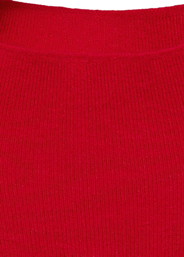 MANGO High collar sweater Red