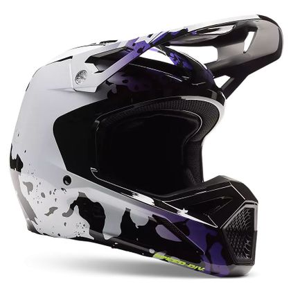 Casque cross Fox V1 MORPHIC 2024 - Noir / Blanc