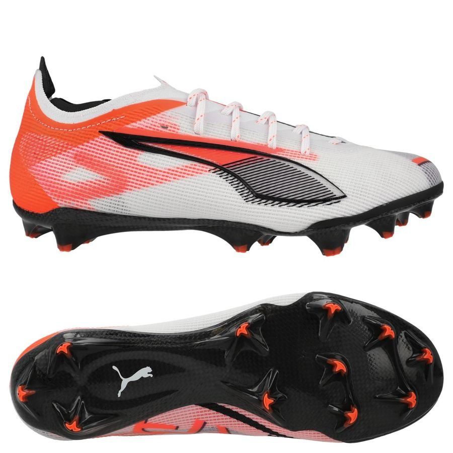 PUMA Ultra 5 Carbon FG Unlimited - Blanc/Noir/Glowing Red Femme