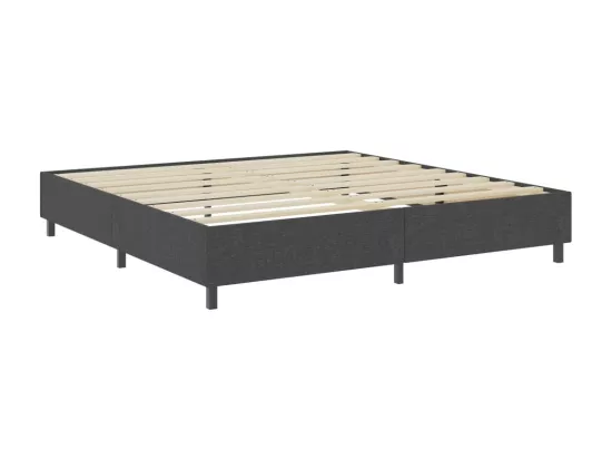 Sommier tapissier Gris foncé Tissu 200x200 cm