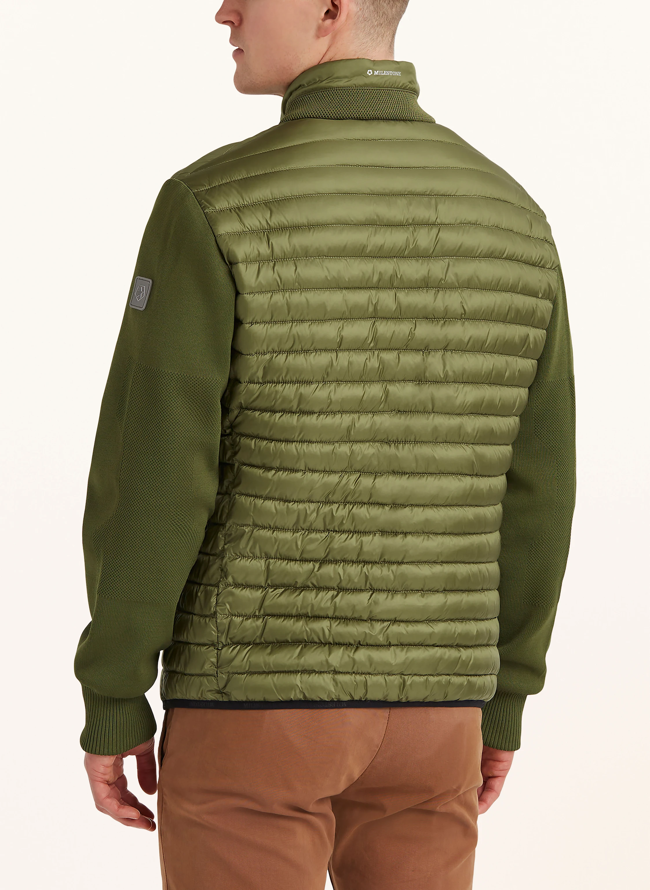 MILESTONE Steppjacke MSAMARILLO im Materialmix