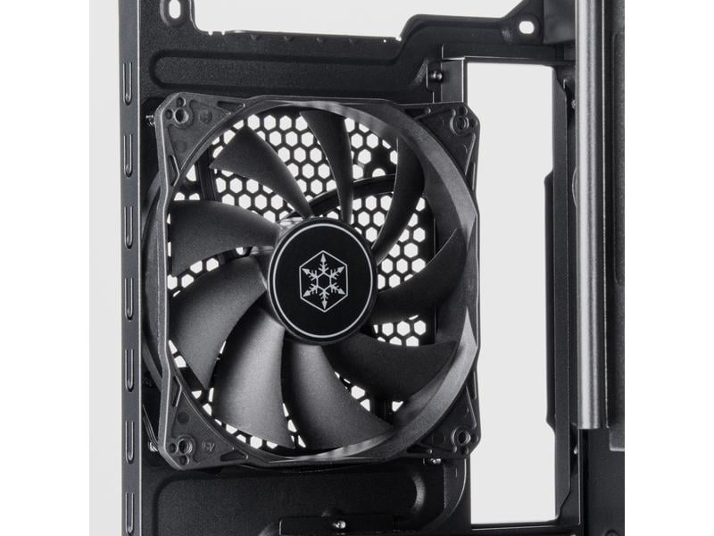 SilverStone PC-Gehäuse Fara 313 Kompaktes Micro-ATX-Tower-Gehäuse mit voller Kompatibilität in Bezug auf Speicherlaufwerke