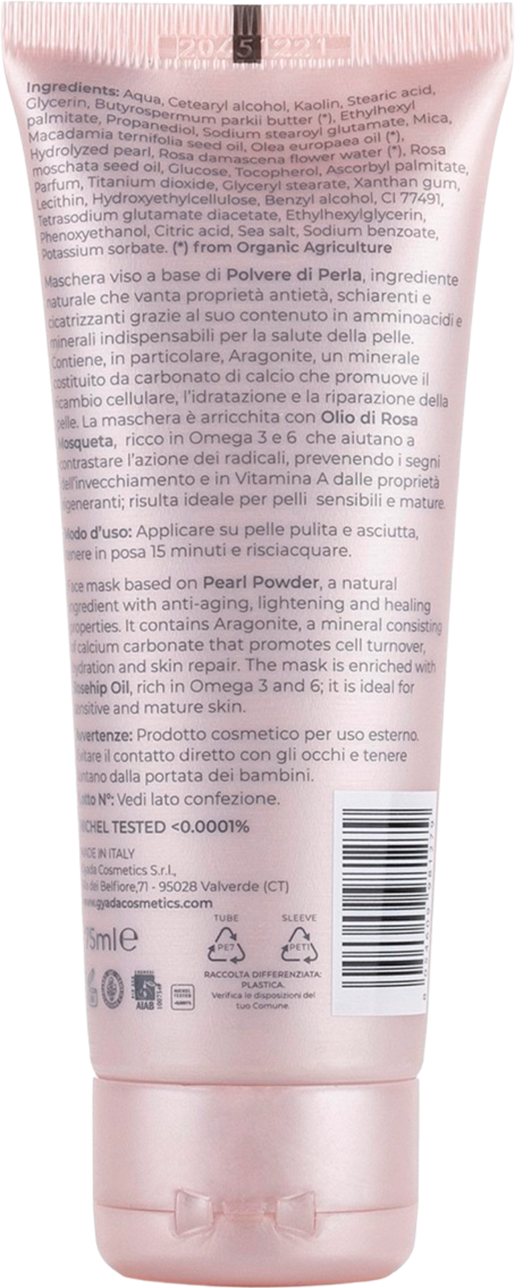 GYADA Cosmetics  Perlenpuder-Maske Rosé, 75 ml