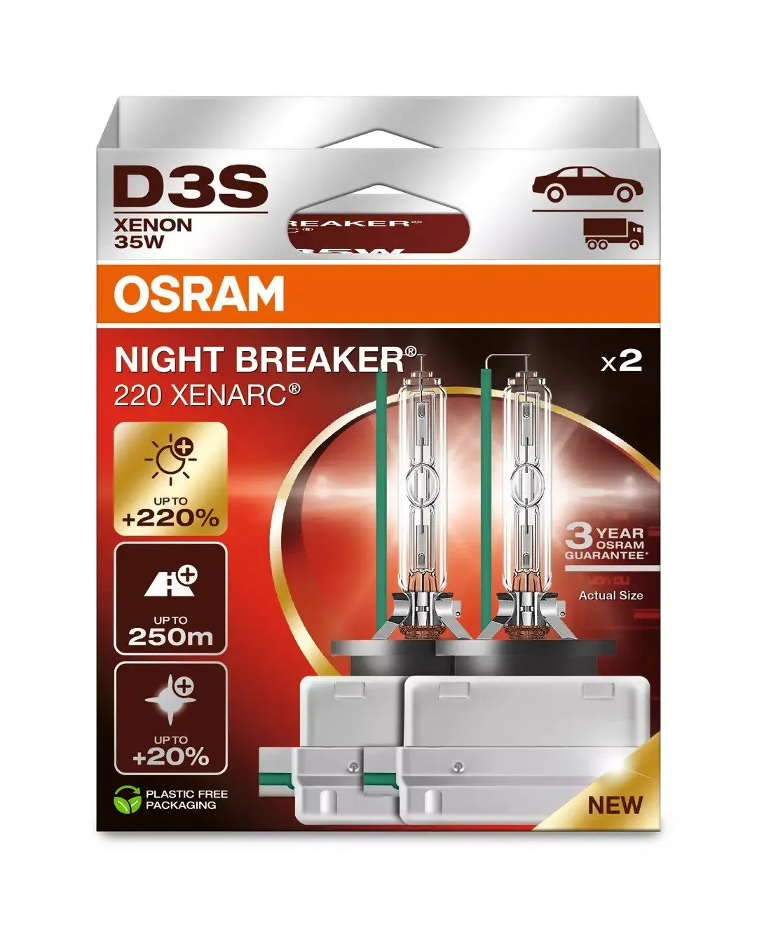 Osram Xenarc Night Breaker 220 - D3S Xenonpærer