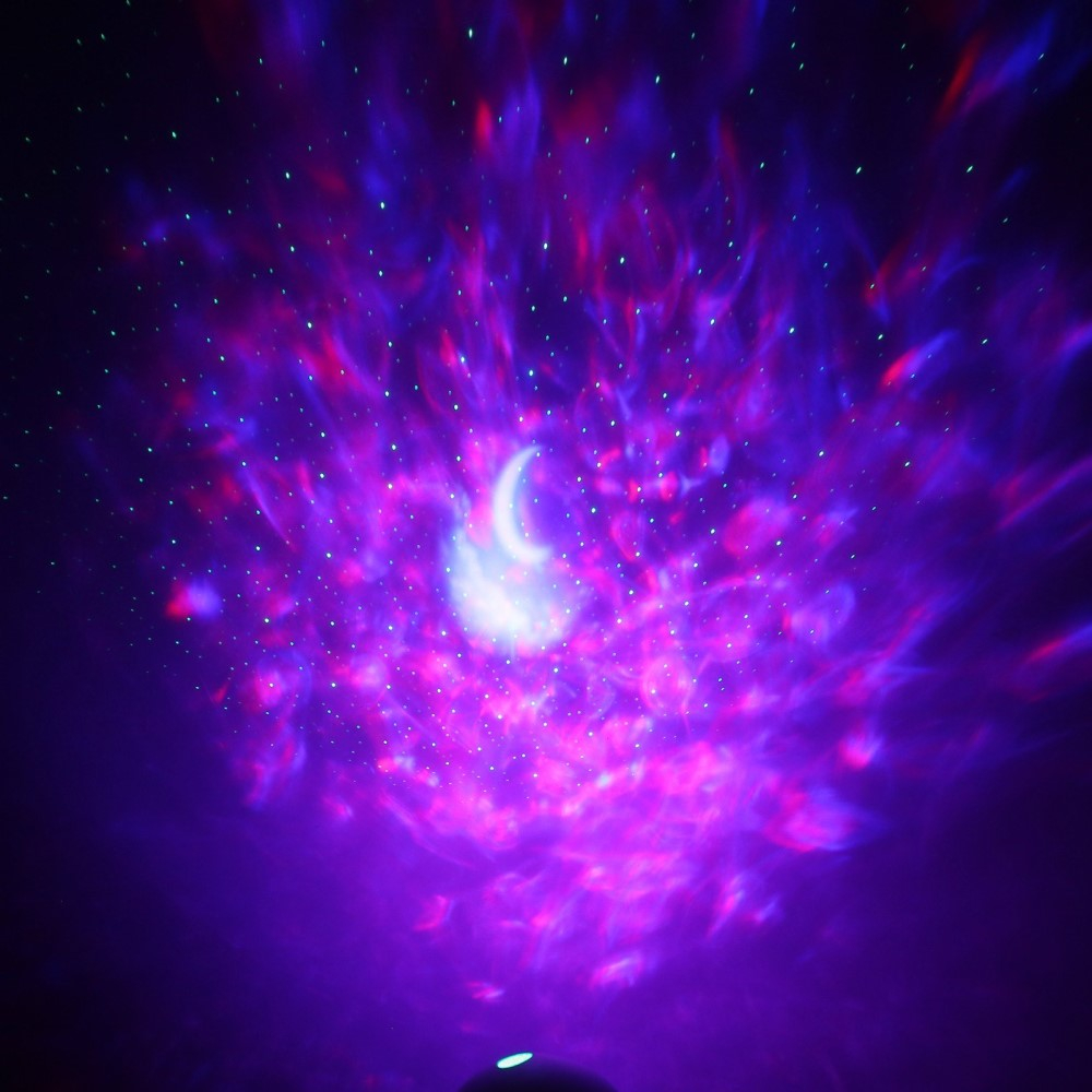 Ocean Wave LED Party Projektor Sternenhimmel USB Deko Nachthimmel inkl. Fernbedienung - Weiss