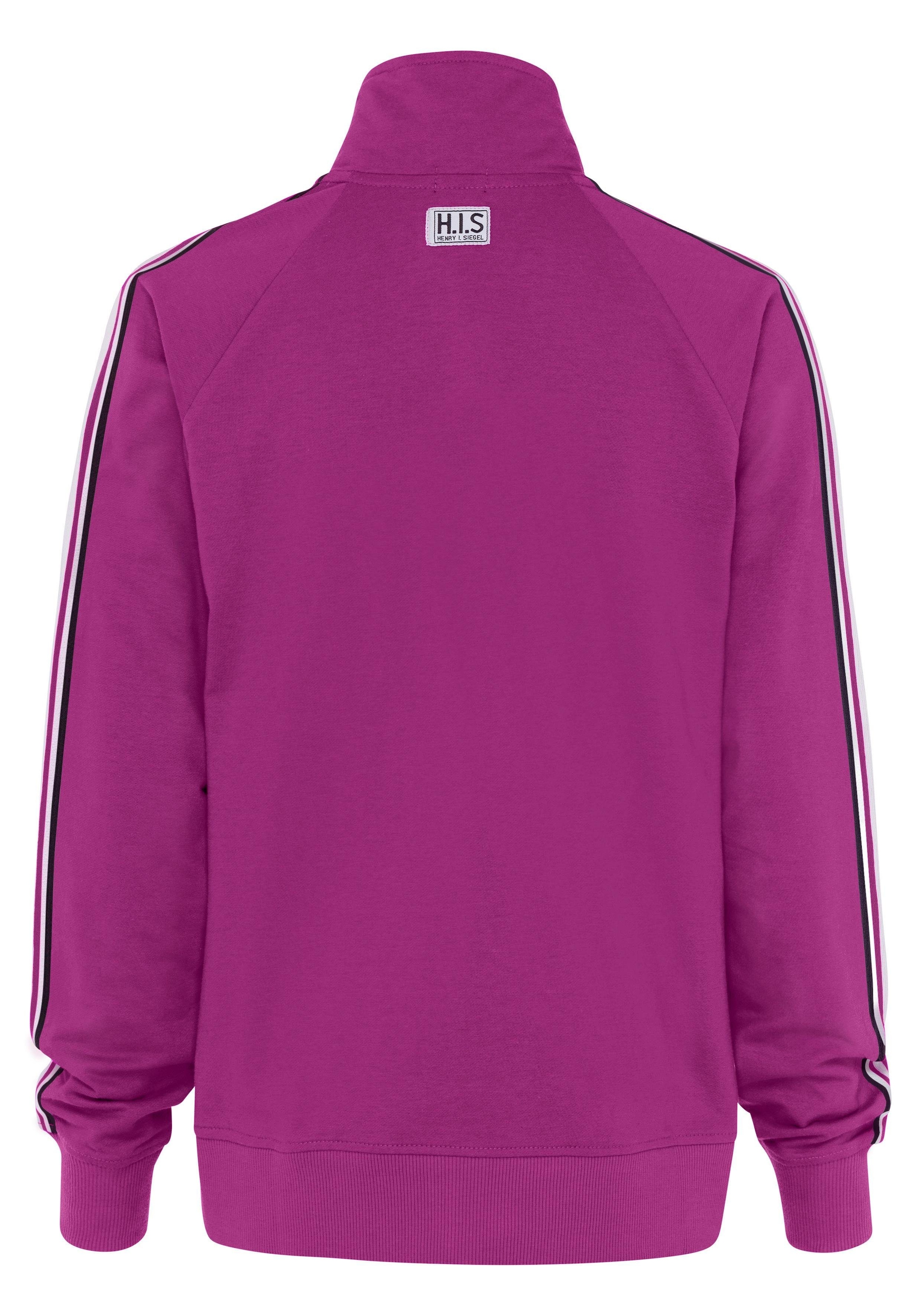 H.I.S Sweatjacke mit seitlichem Tape, Loungeanzug