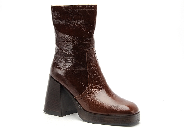 Alpe boots bottine talons femme 2761 marron