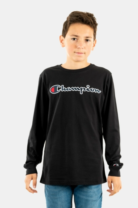 tee shirts manches longues champion crewneck noir