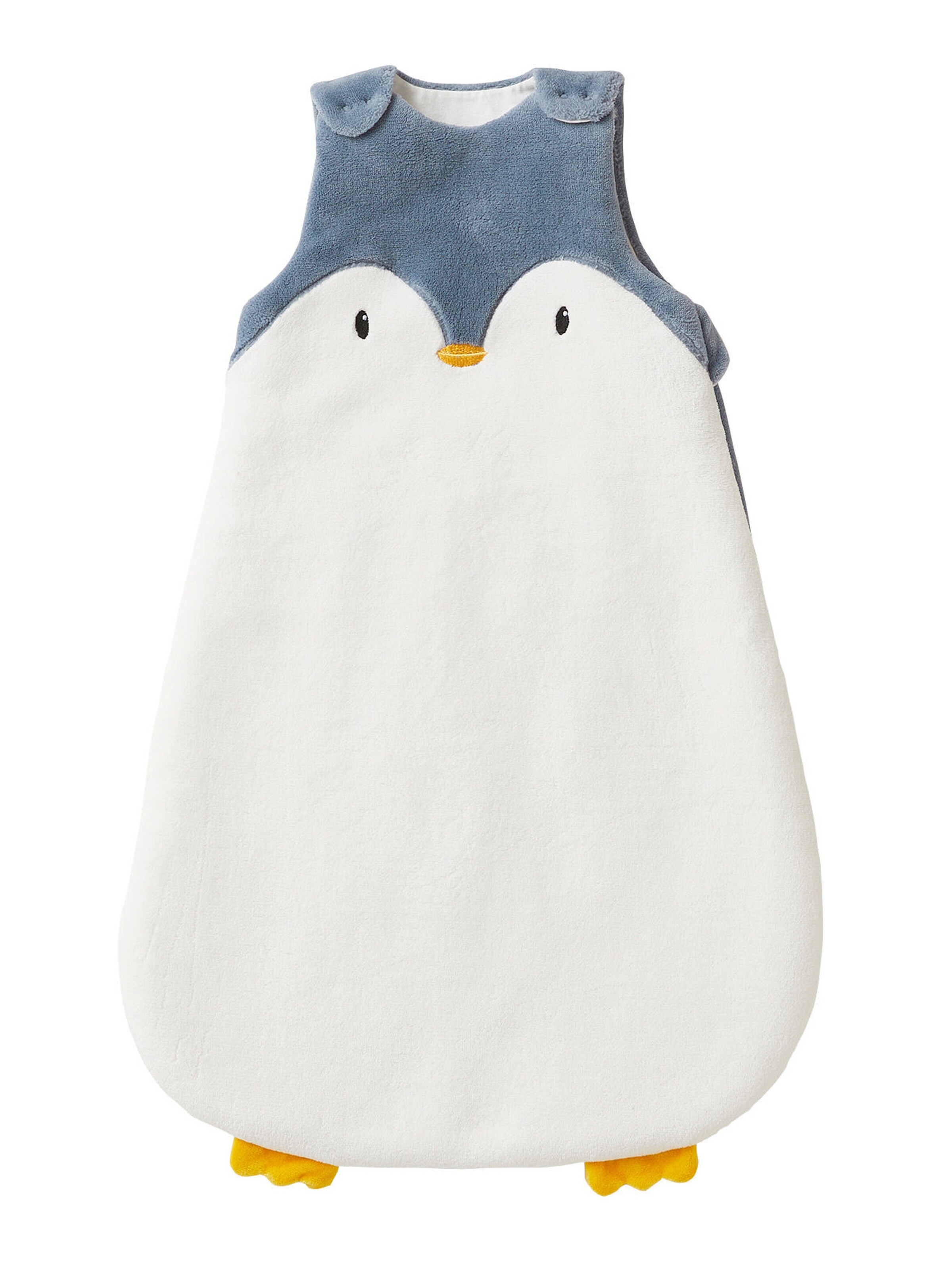 Vertbaudet Baby Winterschlafsack PINGUIN, Ärmel abnehmbar wollweiß/grau