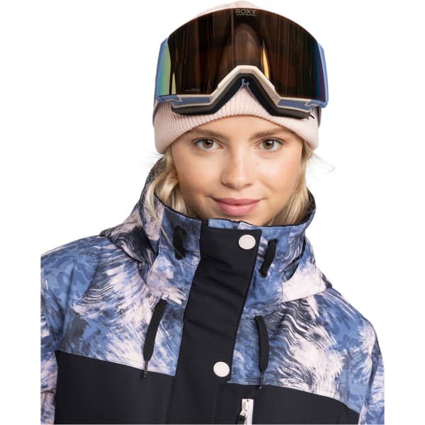 Masque de ski ROXY WILDLOVE SWIRL RESIN/CLUX PINK GOLD ML