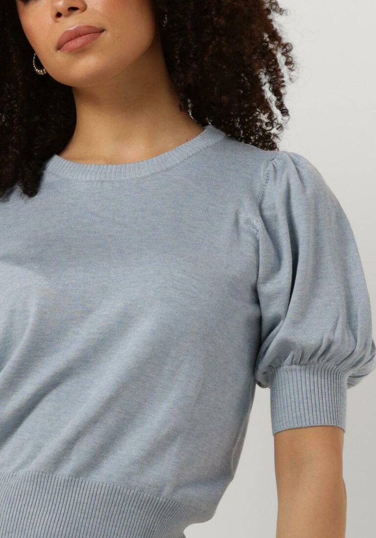MINUS lichtblauwe minus top liva knit tee