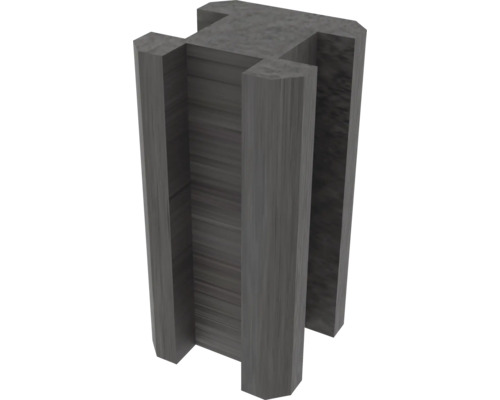 T-paal beton 10 x 10 x 280 cm antraciet