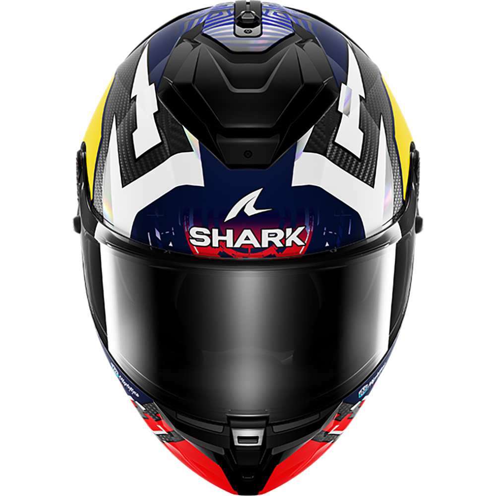 Shark - Casque Spartan GT Pro Replica Zarco Signature Carbon Navy / Carbone / Rouge / Jaune