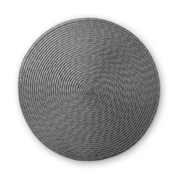 Blokker Placemat Nantes - Ø 38 cm - Grijs