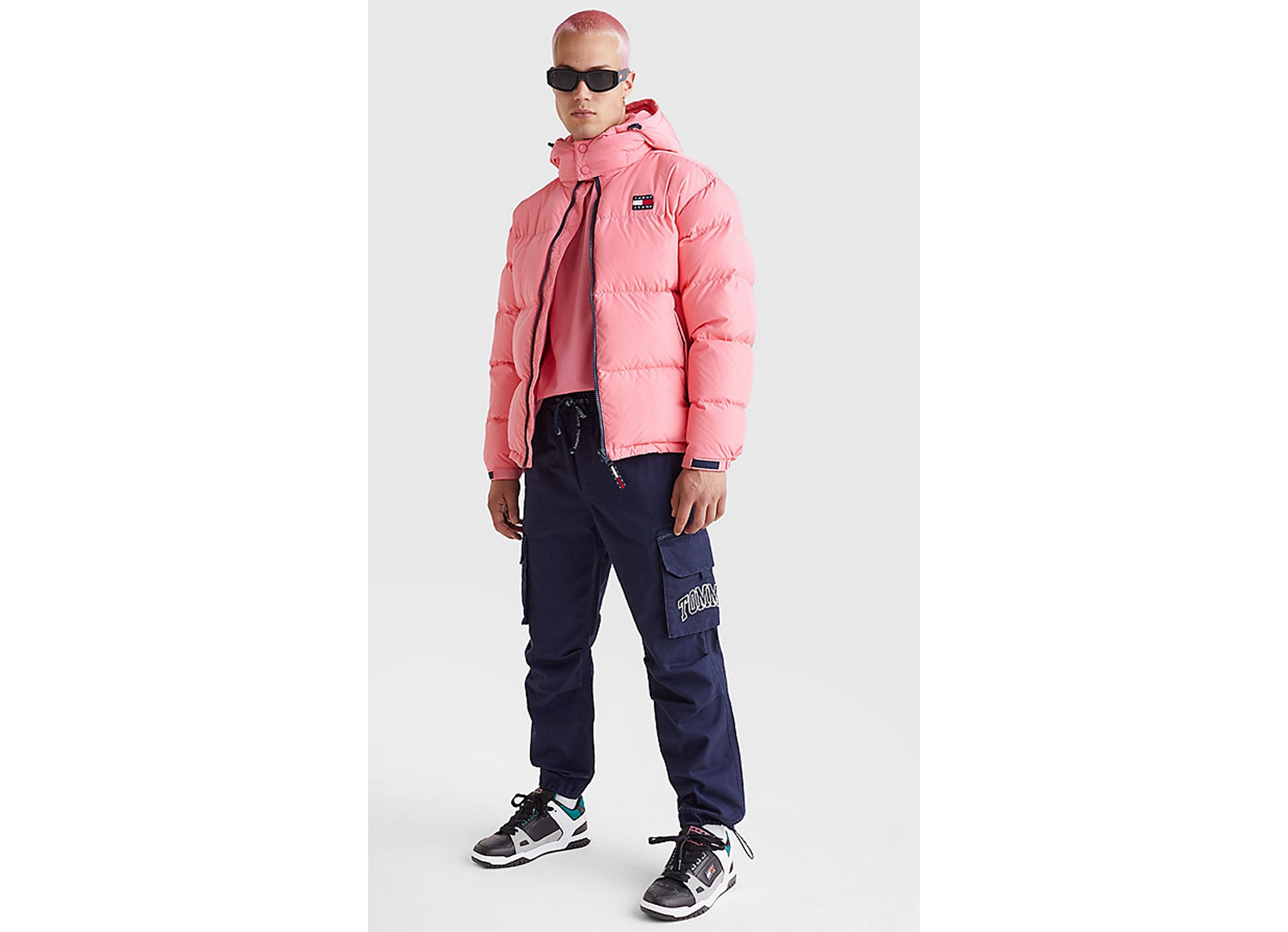 Tommy jeans skate sneaker 1042 noir vert