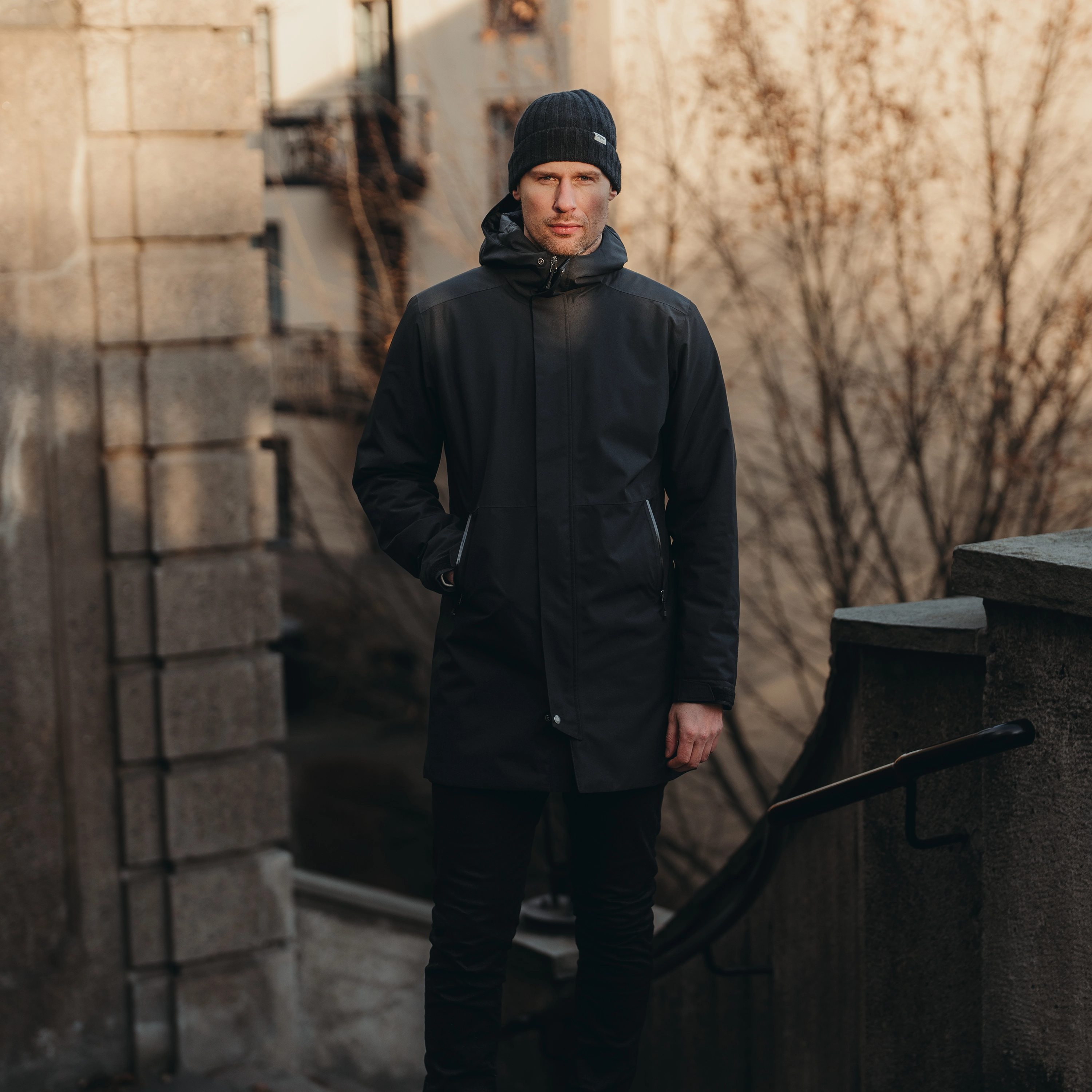 Urban Insulated Shell Coat Men Black