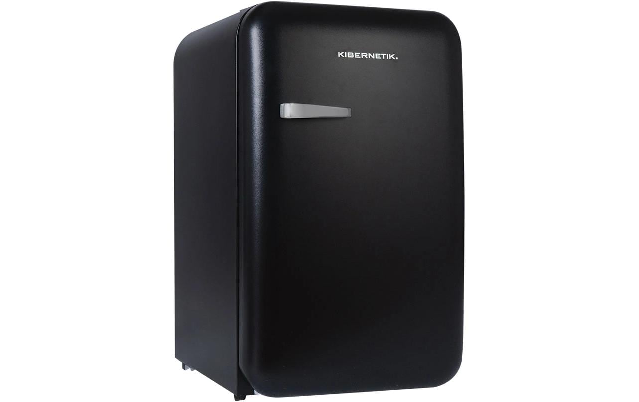 Minikühlschrank KSG92 Rechts, Schwarz<br>Retro-Kühlgefrierschrank
