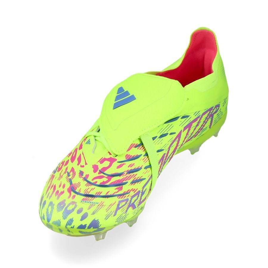 adidas Predator Elite Fold-over Tongue FG Mystic Victory - Lucid Lemon/Lucid Pink/Blue Fusion Enfant