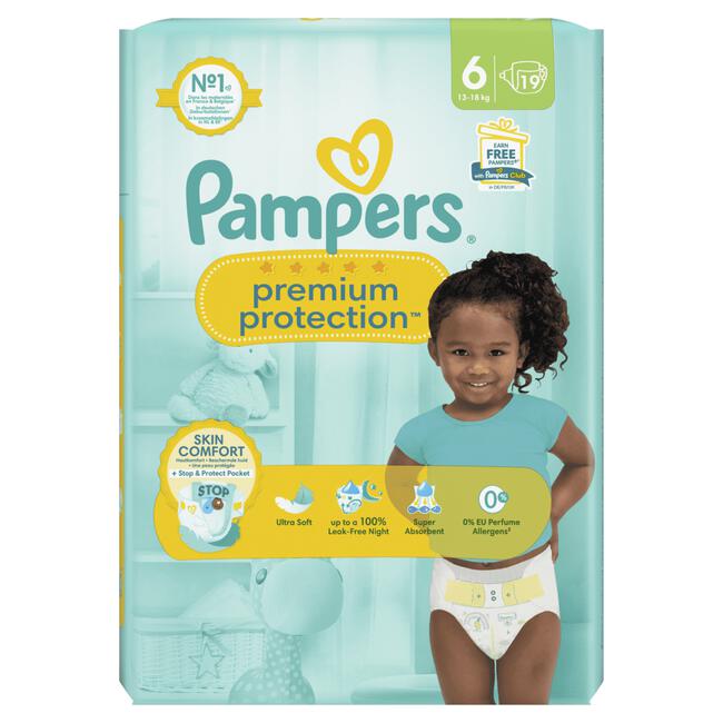 Pampers Premium Protection Luiers Maat 6 13-18 KG 19 stuks