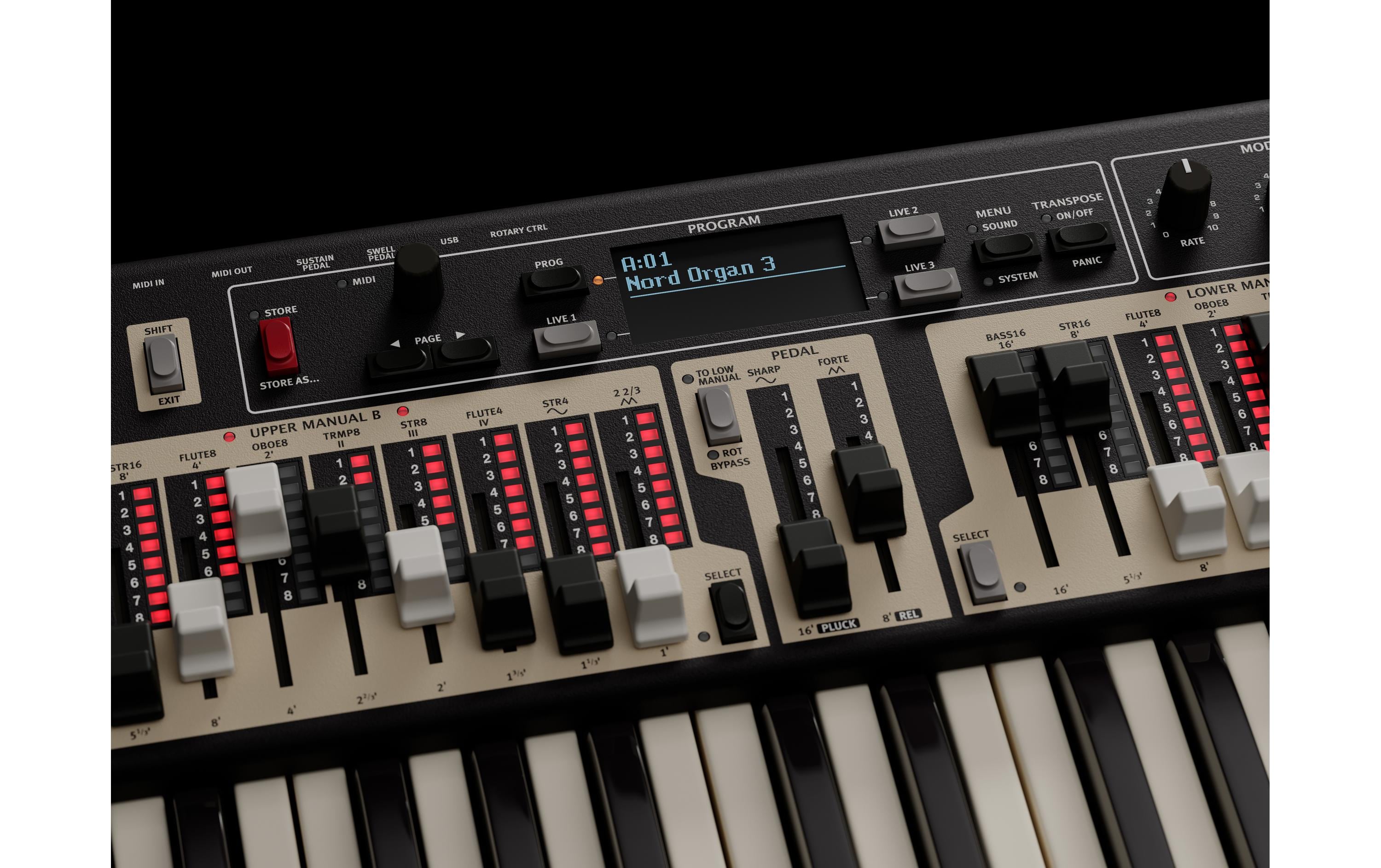 Orgel Nord Organ 3<br>Zweimanualige Orgel