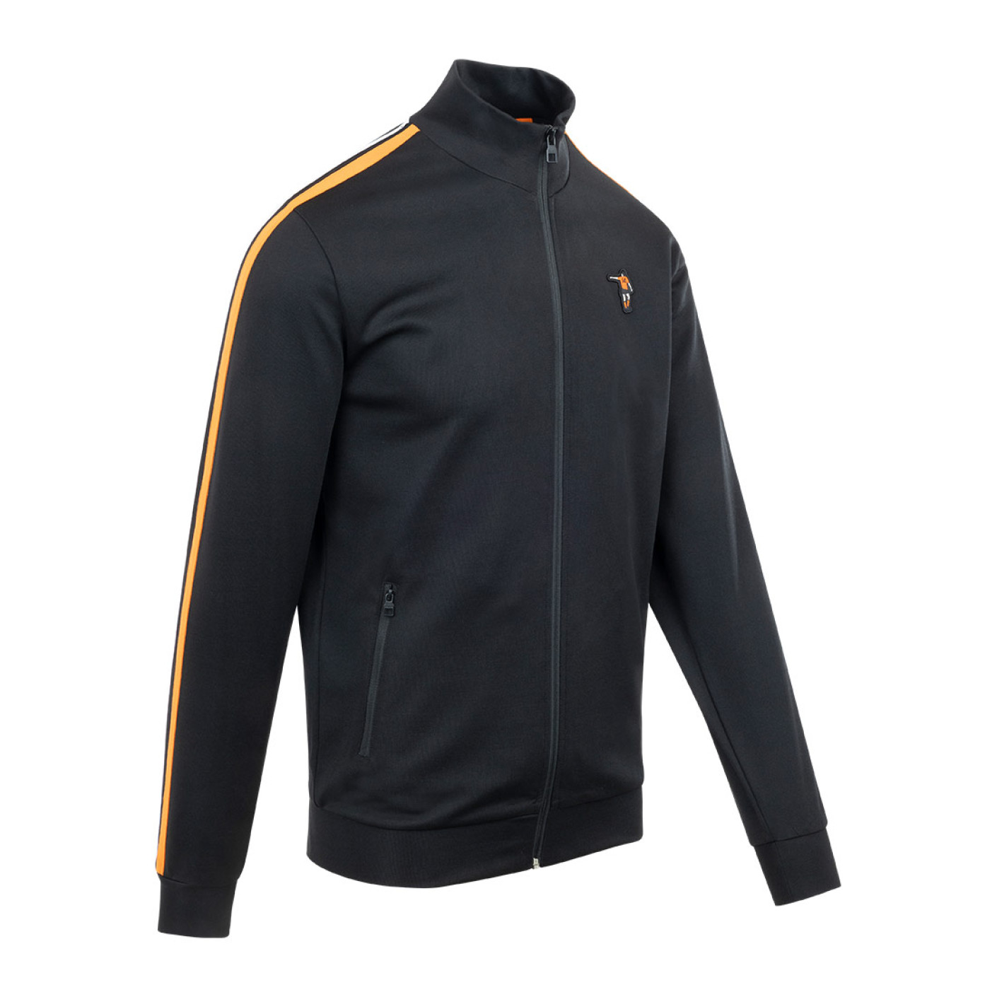 Cruyff Dos Rayas Trainingsjack Zwart Oranje Wit