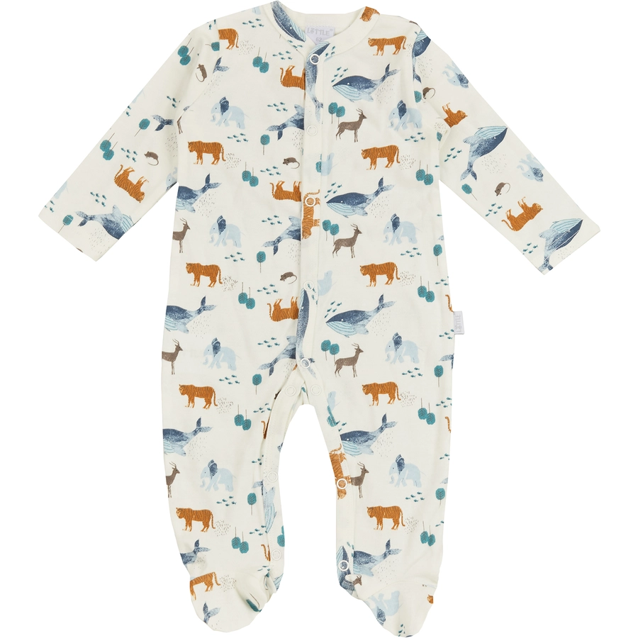 LITTLE Pyjama New Melange Whale petrol