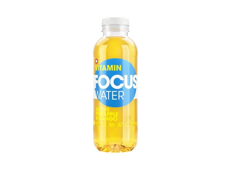 FOCUS WATER Active Ananas & Mango 12 x 0.5 l Schweizer Vitaminwasser