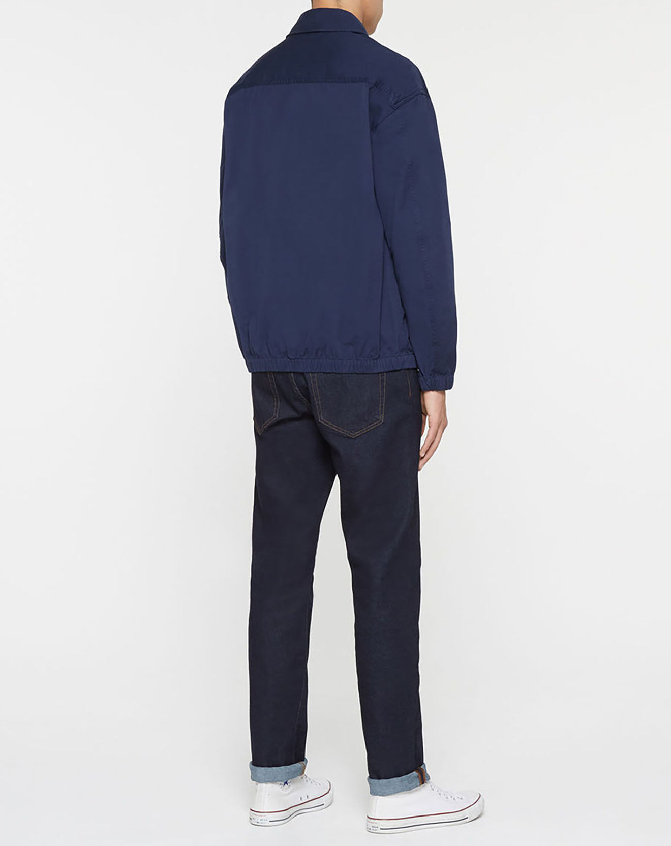 Tommy Jeans Blouson 100% Coton Bio casual badge bleu marine