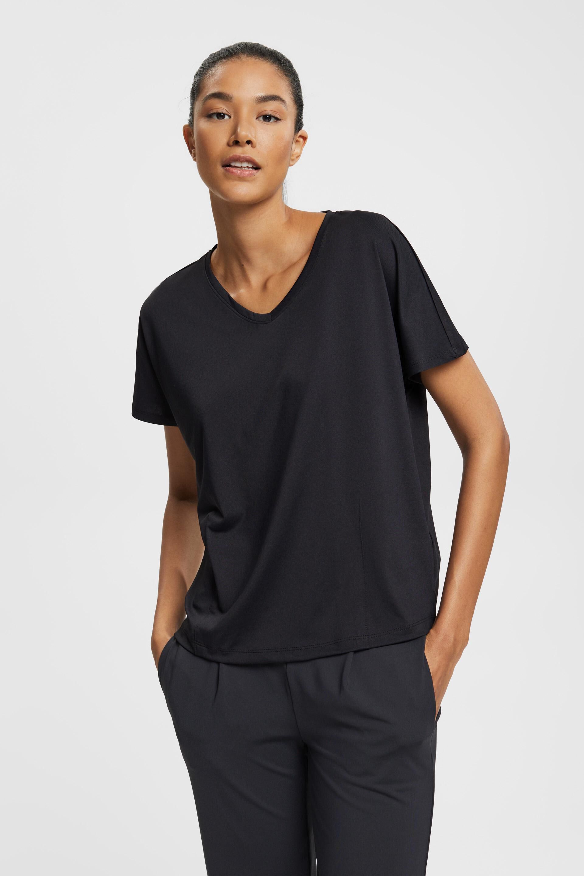 T-shirt de sport à encolure en V doté de la technologie E-DRY