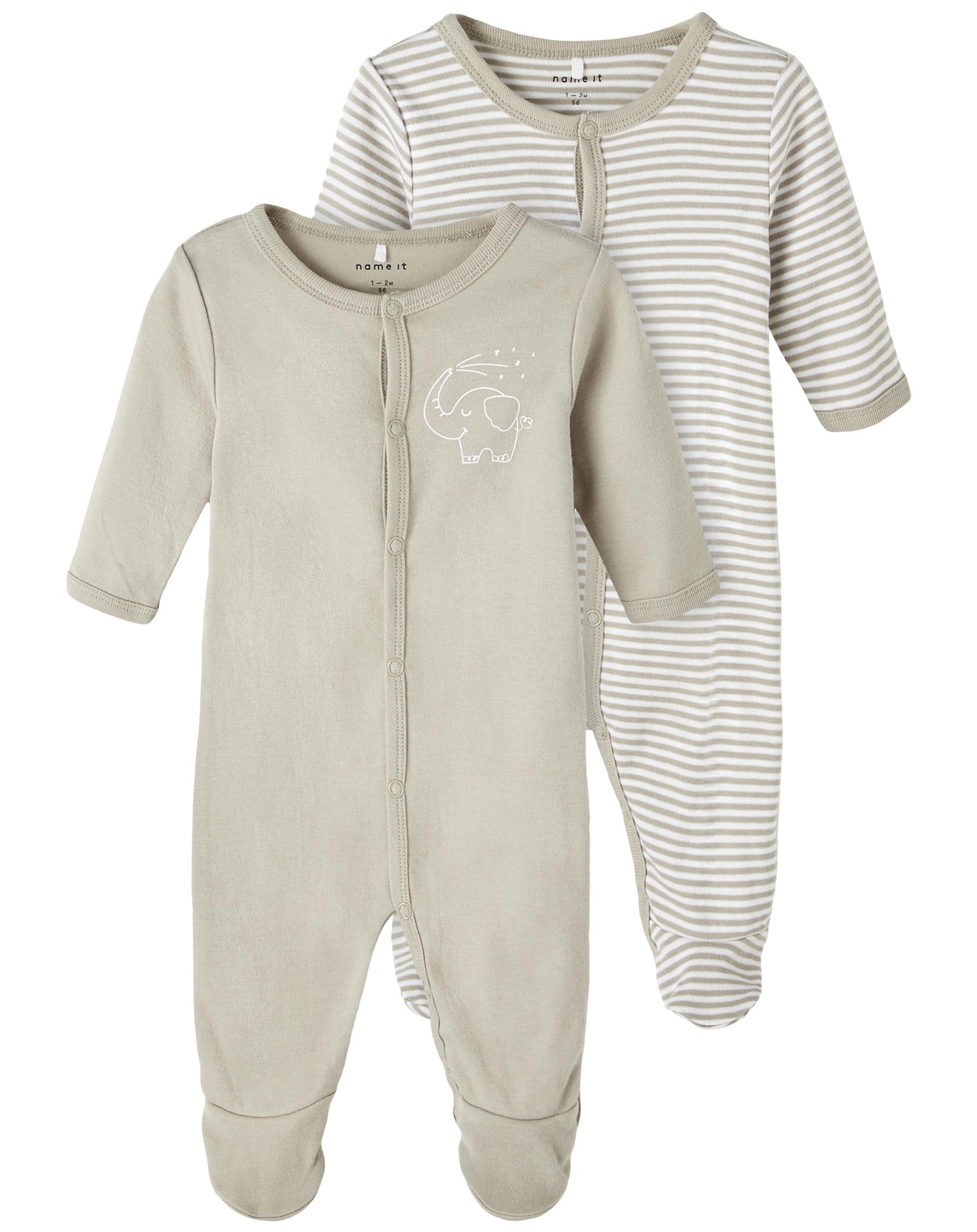 Schlafstrampler NBNNIGHTSUIT 2er Pack in london fog