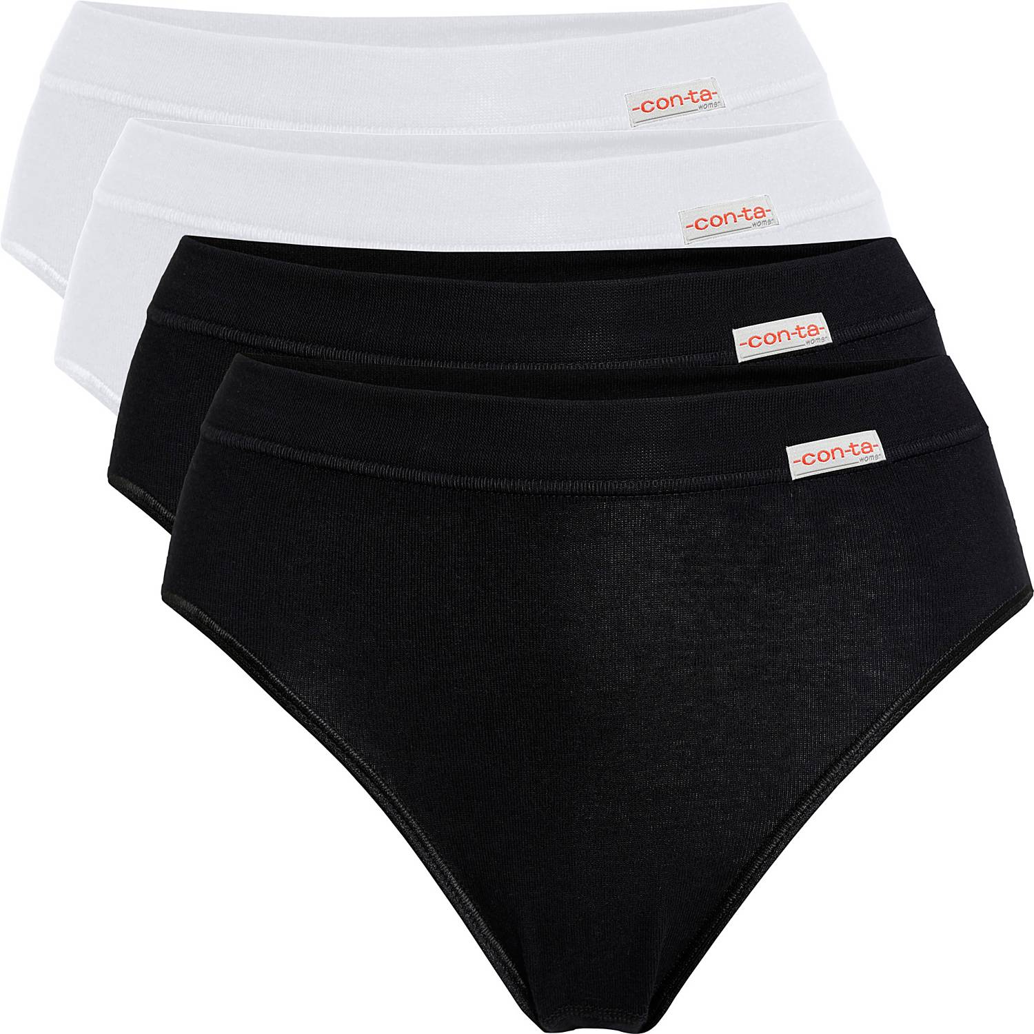 Conta Feinripp Damen-Slip im 4er-Pack