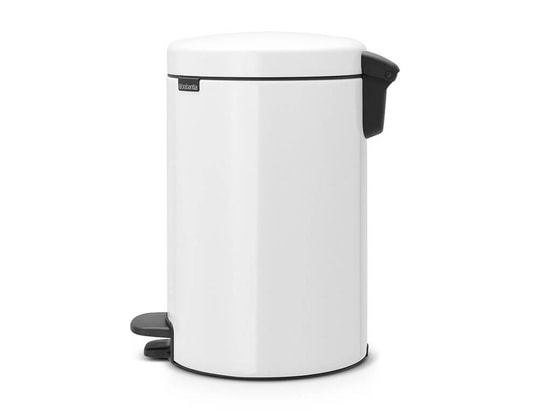 BRABANTIA - Poubelle à pédale 12l blanc - 113864
