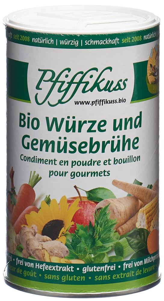 PFIFFIKUSS Gourmet Streuwürze und Gemüsebrühe Bio 250 g